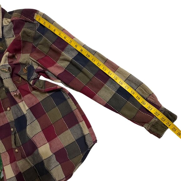 Bobbie Brooks Womens Fall Shirt Embroidered Leaves Long Sleeve Size XL/16-18 - Picture 9 of 12